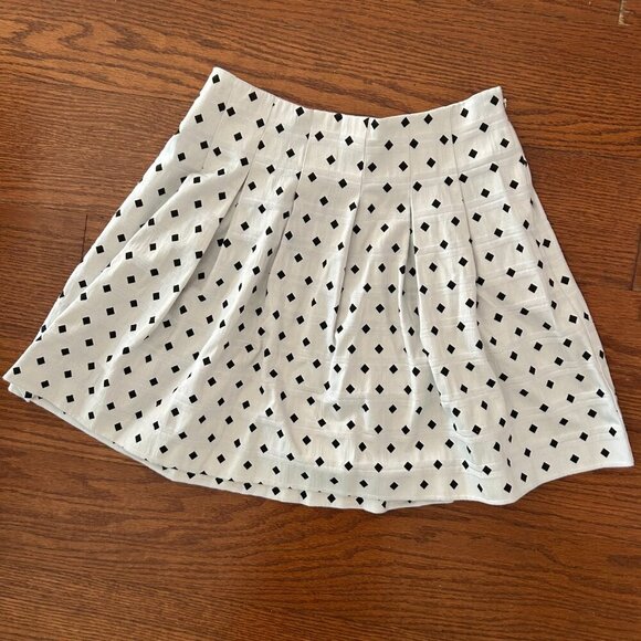 Banana Republic Jacquard Pleated Mini Skirt Size 0 - Picture 12 of 13